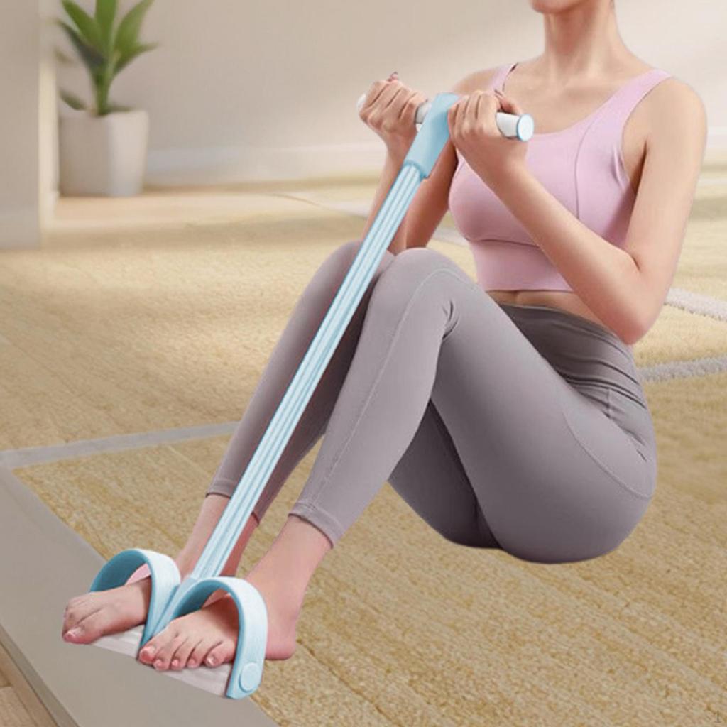 Pedal Resistance Band Ankle Puller Workout Abdomen Strength Training Sit up Stretch Rope Elastic