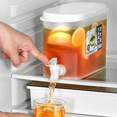 3.5L Summer Ice Water Dispenser Cold Kettle With Faucet Refrigerator Fruit Teapot Lemon Bottle Kettle Soak Fridge Storage Box