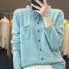 Sweaters Coat Cardigan for Women Winter Oversize Fleece Thickened Solid Color Loose Long Sleeve Knit Sweaters Coat