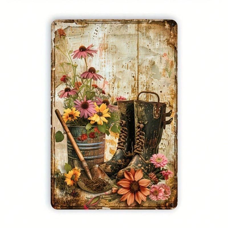 Retro Metal Tin Sign Wall Art Decor for Living Room Bedroom Office