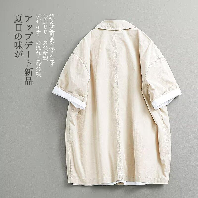 Flip Collar Short Sleeved Polo Shirt Men'S Trendy Brand Summer T-Shirt Korean Version Slim Fit Trend Versatile T-Shirt Top