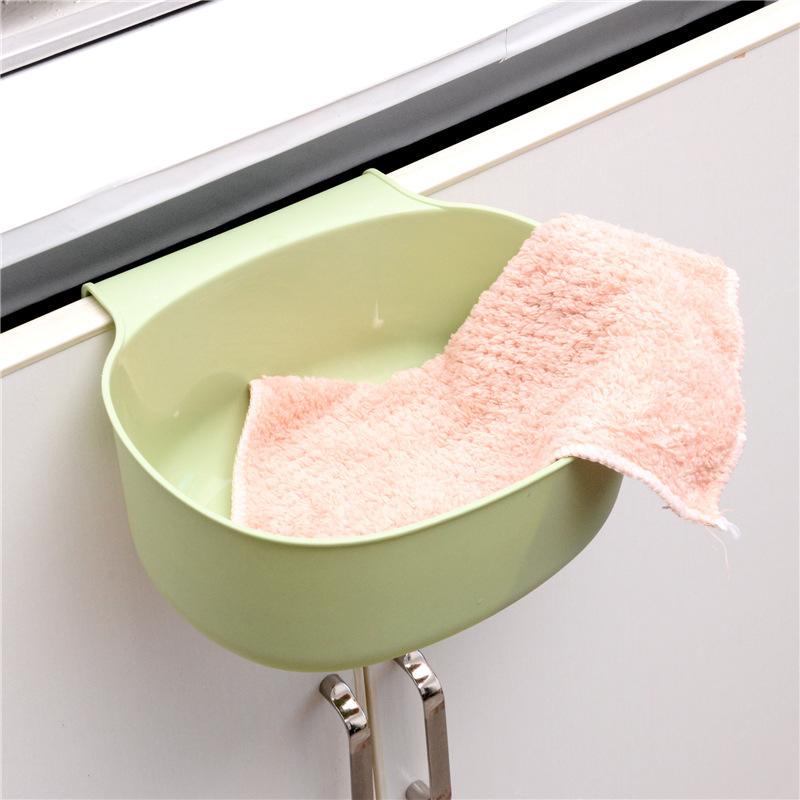 Kitchen cabinet door hanging food waste trash can trash basket, household storage box peel confetti sorting trash basket