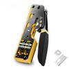 RJ45 Crimp Tool Pass Through Ethernet Crimping Tool for Cat6 Cat5 Cat5e RJ45 Connectors with Replacement Blade