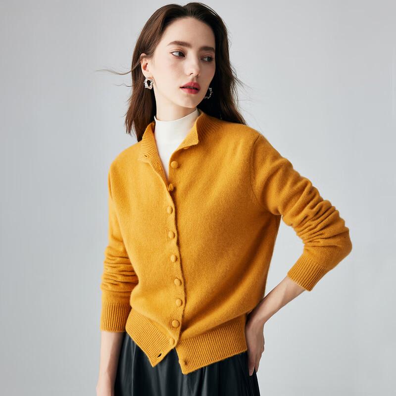 PALUOPO Women's Solid Cashmere Cardigan