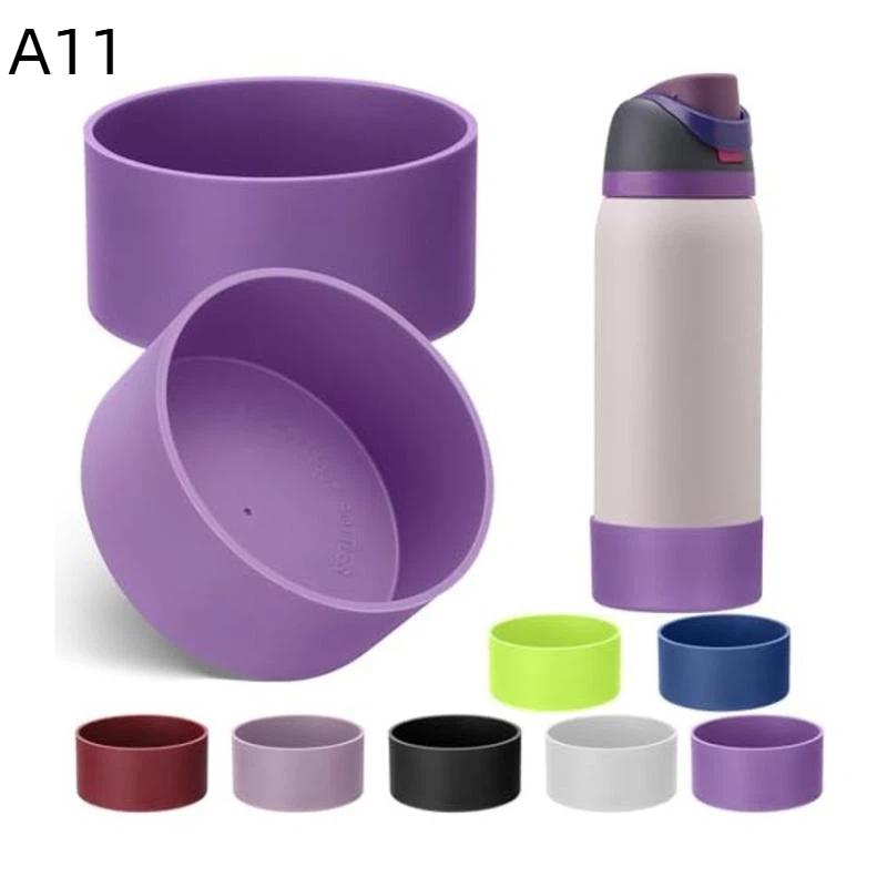 1Pcs 24Oz 32Oz Silicone Water Bottle Bottom Protector Cover Anti Slip Shock Resistant Bottle Base Sleeve For Outdoor Travel Use