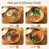 Stainless Steel Soup Pot with Lid Hot Pot Korean Ramen Pot  Camping Cookware