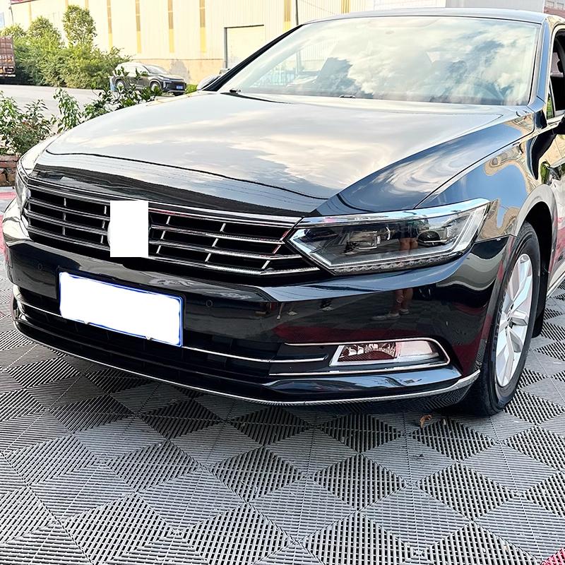 For VW Passat B8 2015 2016 2017 2018  Variant Refit Chrome Plated Bright Strip On She Front Grille Car Accessories