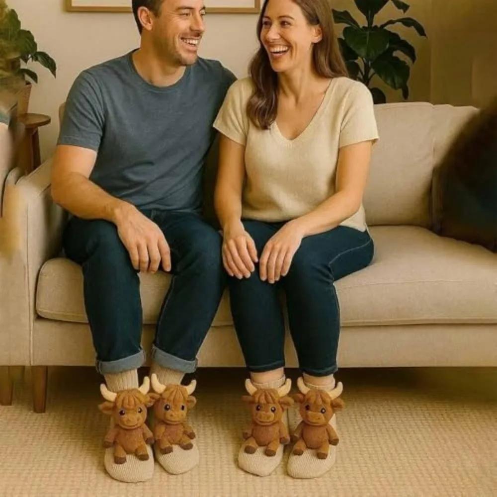 3D Knitted Animal Cute Socks Cozy Fuzzy Thick Warm Plush Kawaii Socks for Women Teens Kids Home Winter Holiday Christmas Gift