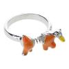 Alloy Painted Cartoon Ring Comfortable Fit Alloy Texture Opening Rings Suitable for Long Term Use Various Settings