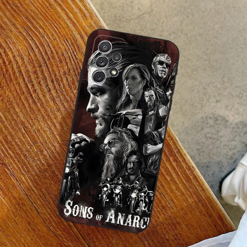

S-sons Anarchys Phone Case For Samsung A14 A53 A52 A73 A32 A54 A33 A13 A21 A34 A71 A31 A22 A50 A20 A40 A23 Back Cover Samsung A10