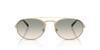 Emporio Armani Matte Pale Gold Brown Gradient 30022C57 0EA2171 Sunglasses, Green, 57mm,