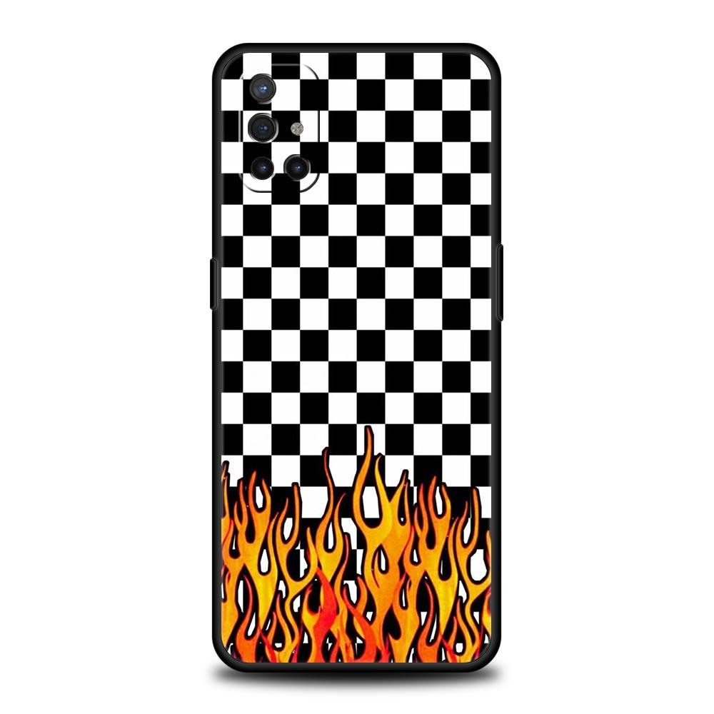 Schachbrett-Schachbrett Handyhülle Für OnePlus 13 12 11 10 9 8 7T Pro 13R 12R 10R 9RT 8T Nord N200 N30 2T CE 2 3 5G Lite Hülle