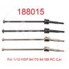 RC 2PC 122015 166015 188015 Metal Universal Dogbone CVD Drive Shaft For 1/10 HSP 94101 94102 94122 94155 94166 94177 94170 94188