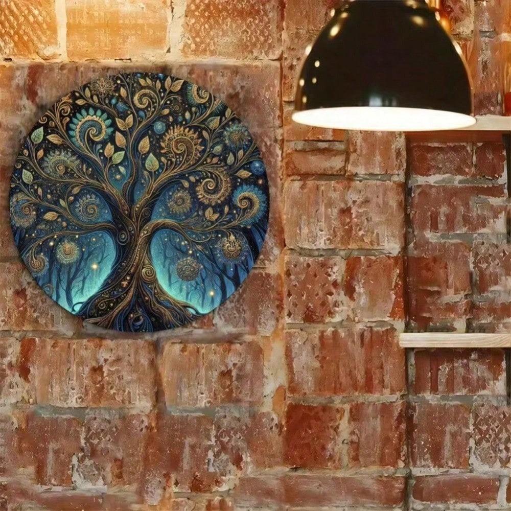 Tree of Life Metal Wall Art, 2D Iron Wall Sign for Home Office Decor, Living Room Bedroom Bathroom Kitchen Wall Decoration