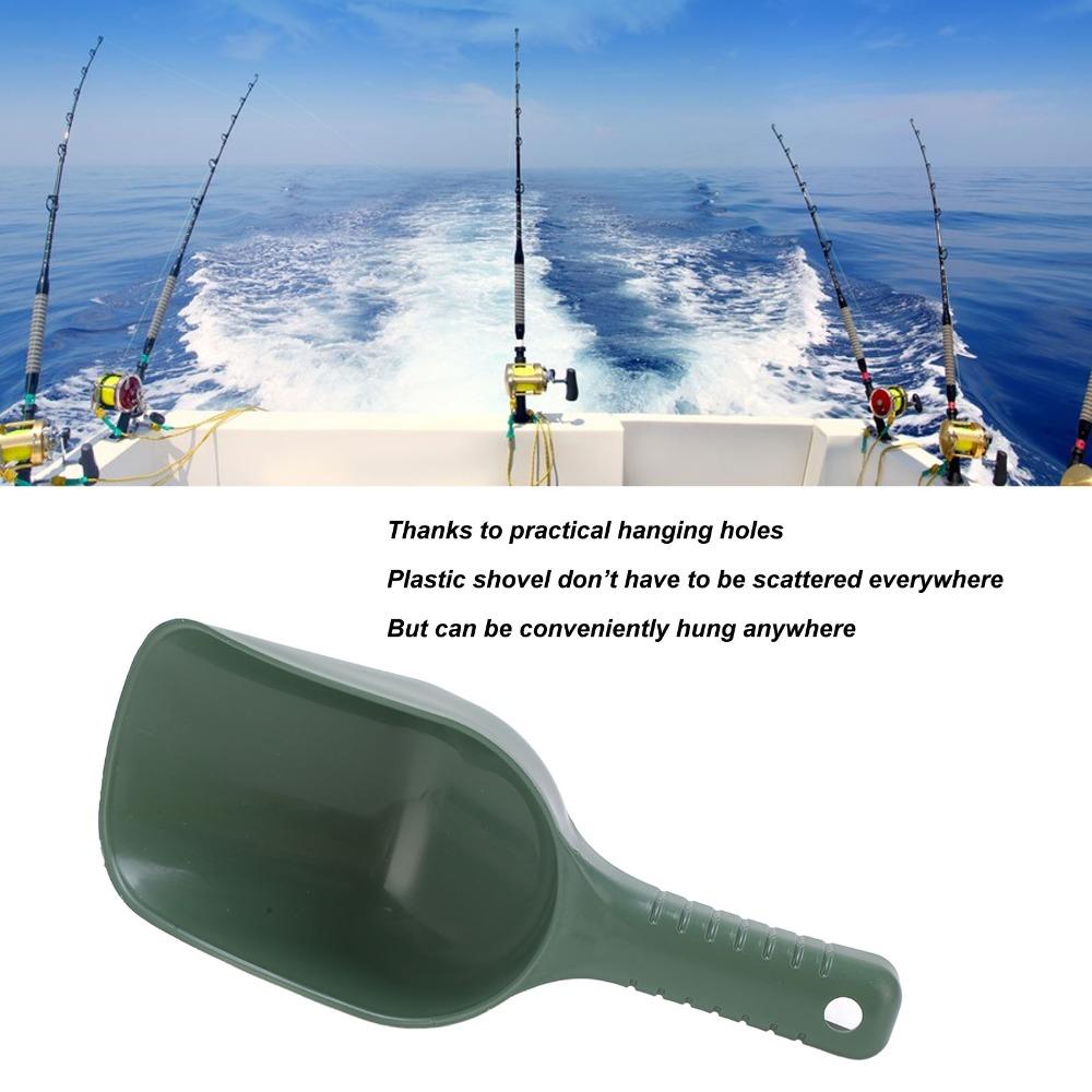 Lightweight Fishing Bait Scoop Floatable Fishing Lure Scoop Baiting Throwing Spoon Bait Mixing