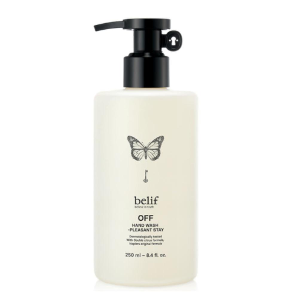 belif Off Hand Wash Pleasant Stay 250ml - Aromatic Refreshment and Gentle Cleansing for Soft Hands