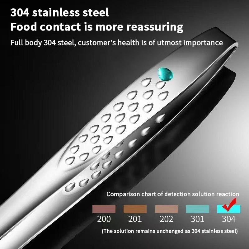 

Щипцы для гриля из нержавеющей стали, 2025 Кухонный пинцет для приготовления пищи, Корейское и японское барбекю Щипцы для гриля из нержавеющей стали серебряный