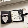 PU Leather M5 Notebook 5-Ring Loose-Leaf Pocket Journal Portable Binder Notebook  Students