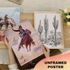 Vintage Western Wall Art for Living Room Decor Aesthetic Boho Decor Desert Wall Decor for Bedroom Decor Southwest Decor for Home Decor 17 PCS