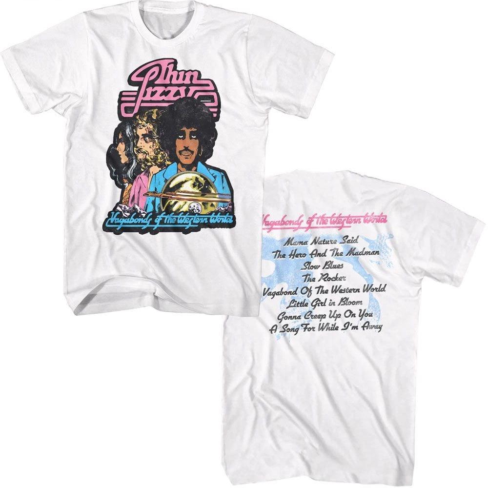 Thin Lizzy Vagabonds White Music Shirt 120