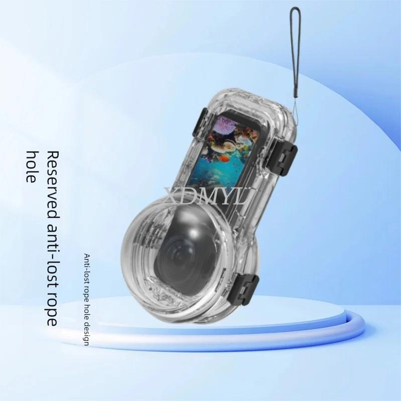 Magnetic Adapter Fully Invisible Waterproof Case For Insta360 X5 Diving Shell Underwater  Protective Shell Camera Accessories