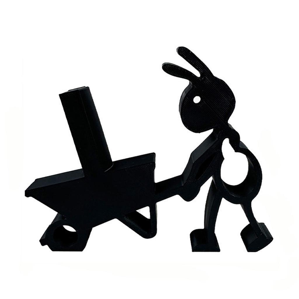 3D Printed Bunny Cart Bathroom Decor with Toilet Holder for Modern Home