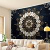 1pc Vintage Mandala Floral Tapestry Wall Hanging, Wall Art for Living Room, Bedroom, Office, Party Decoration, Polyester