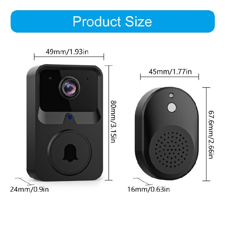 Intelligent Video Doorbell Camera Home Intercoms Video Digital Door Peephole Eye Night Visible Rings Door Bells Enduring