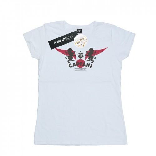 

Harry Potter Womens/Ladies Gryffindor Captain Cotton T-Shirt білий
