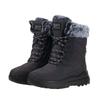 Winter Women'S Boots Non-Slip Plush Warm Snow Boots For Women Lace Up Platform Ankle Boots Comfortable Flat Shoes Cotton Shoes