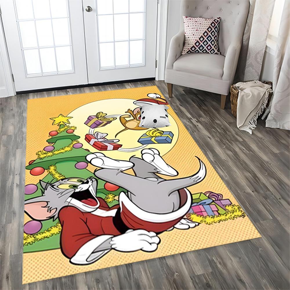Tom And Jerry Adventure rug for living rooms, bedrooms, home décor, and as gifts.