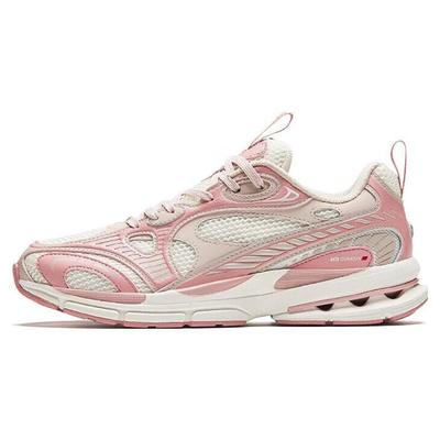 Casual Versatile Shock Absorbing Breathable Low Top Running Shoes Women Sneakers Rubber-Pink Ivory-White 922345568A-5