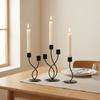 2/3 Heads Candle Holder Romantic Iron Candles Stand Minimalist Long Candle Candlestick  Party