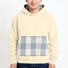 Men's Hooded Sweatshirt, Contrasting Color Sweatshirt, Sports  Loose Casual Jacket