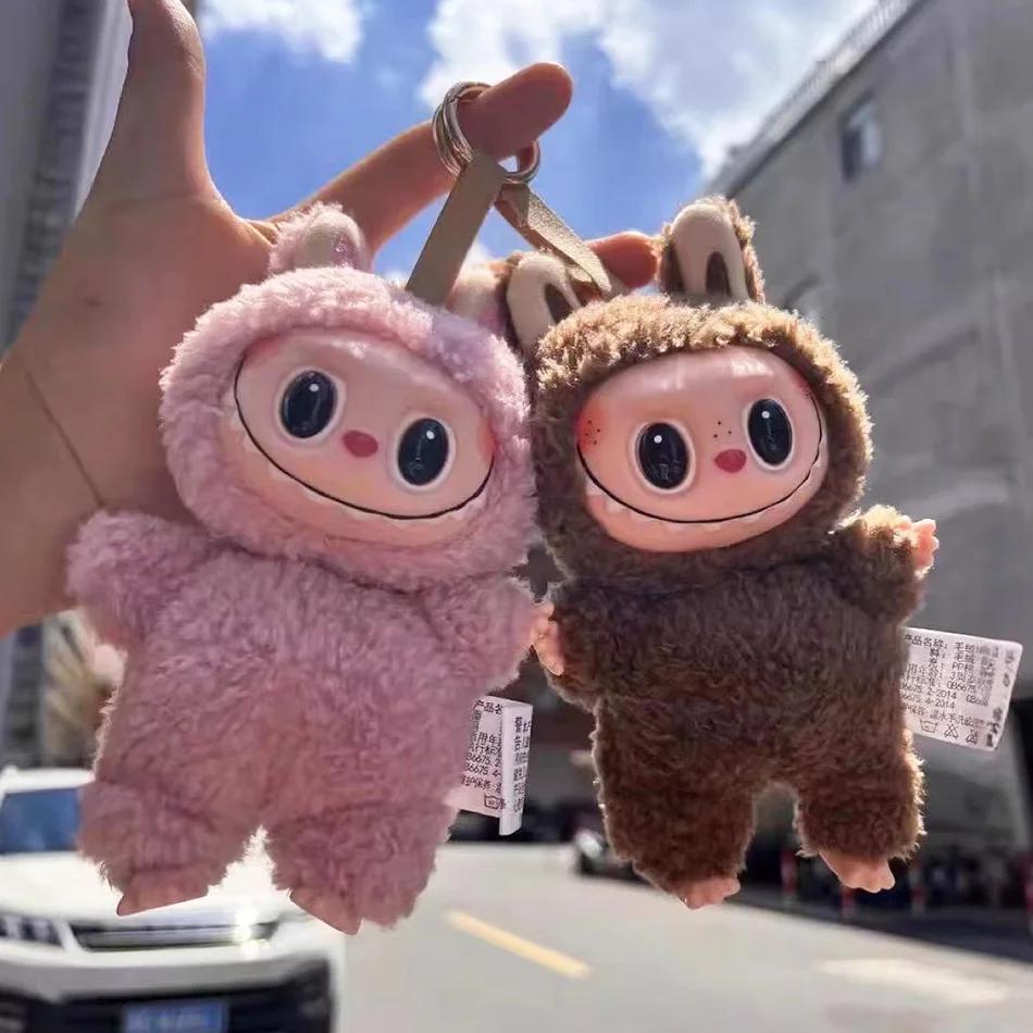 New High Quality Cute Labubu The Monsters A Seat and Macaron Vinyl Face Doll Blind Box Toys Cardiac Macarone Kawai Guess Bag Figure Model Bag Gift