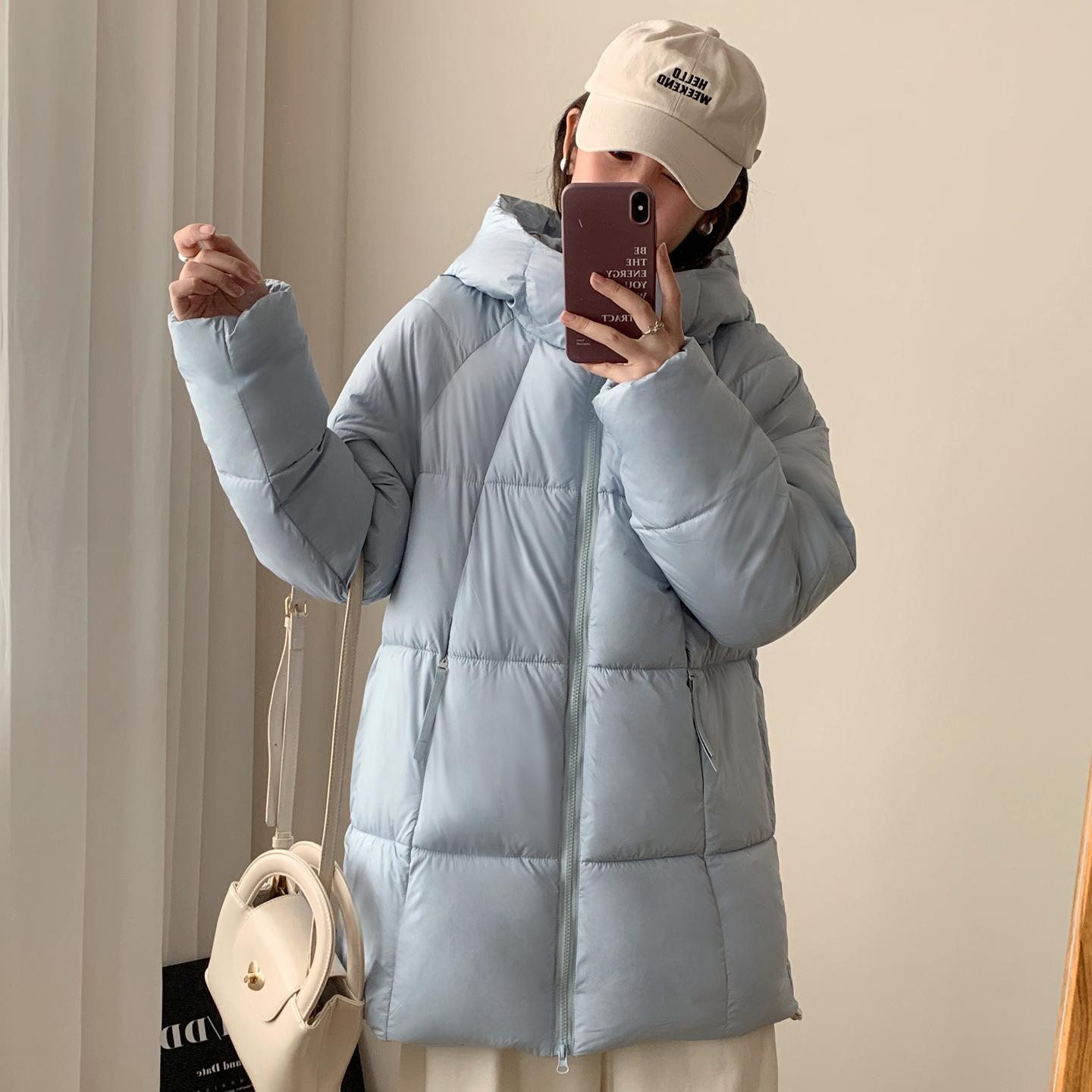 

Women s Hooded Loose Winter Coat Mid-Length Autumn-Winter XXL