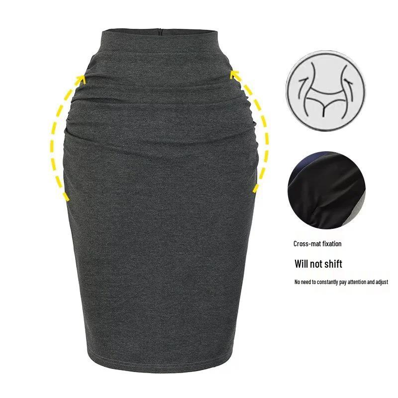 Koreaanse Stijl Hoge Taille Bodycon Potlood Minirok met Heupversterkend en Achtersplit