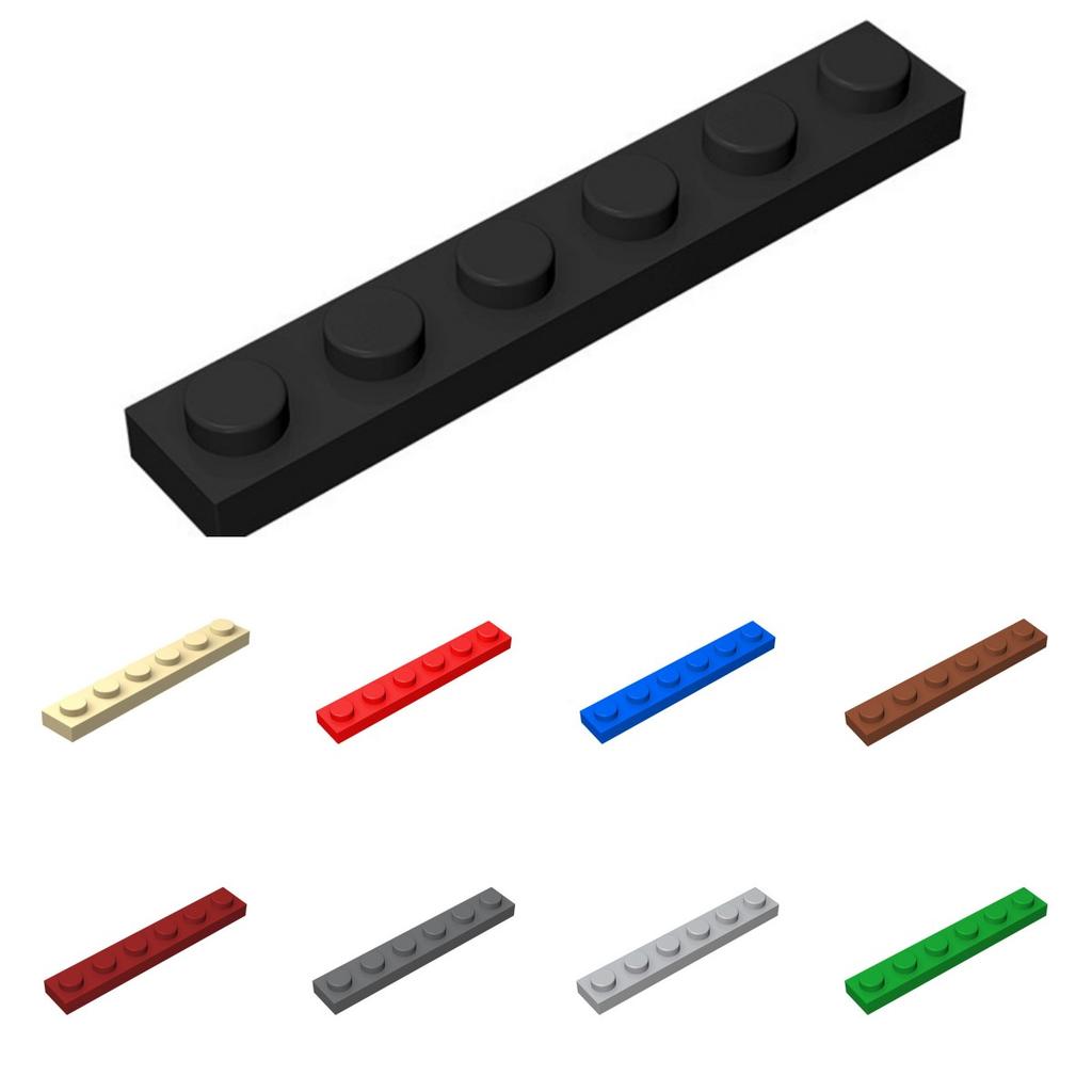 10PCS Puzzle Particle 3666 1X6 Plate Building Blocks Kit High-Tech Board House Bricks Particle Idea Toys Gifts