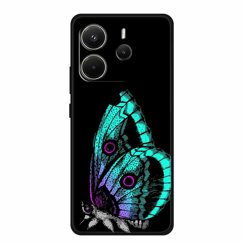 Für Xiaomi Redmi Note 14 4G Global Hülle Luxus TPU Weiches Silikon Cover Handyhüllen für 24117RN76G Schutz Neu Bumper Funda