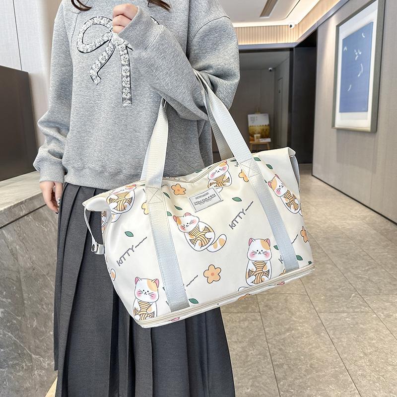 Büyük Kapasiteli Seyahat Düzenleyici: Kıyafetler, Kısa Seyahatler ve Kuru/Islak Ayrımı için Çok Yönlü Saklama Çantası