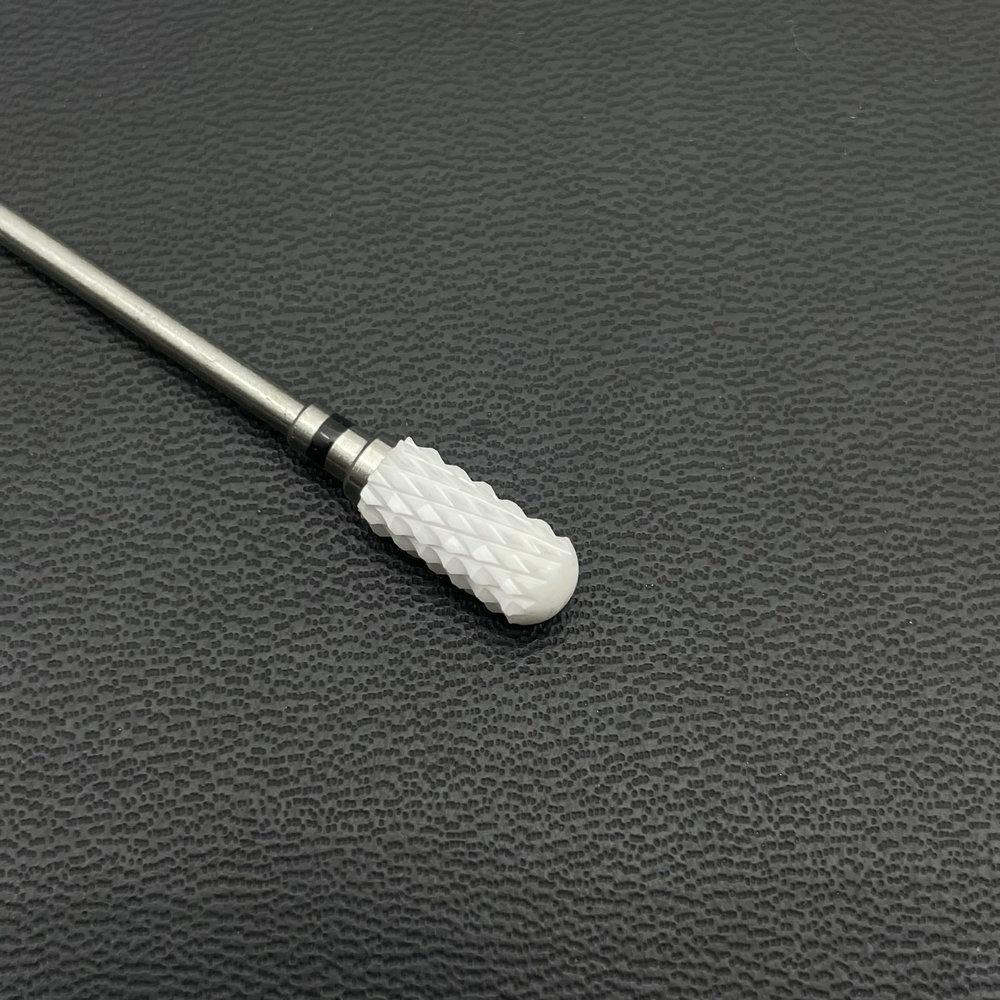1Pc White Ceremic Nail Drill Bits Ceramic Cuticle Clean Bur Rotary Milling Cutters for Manicure Pedicure Dental Polishing Burs