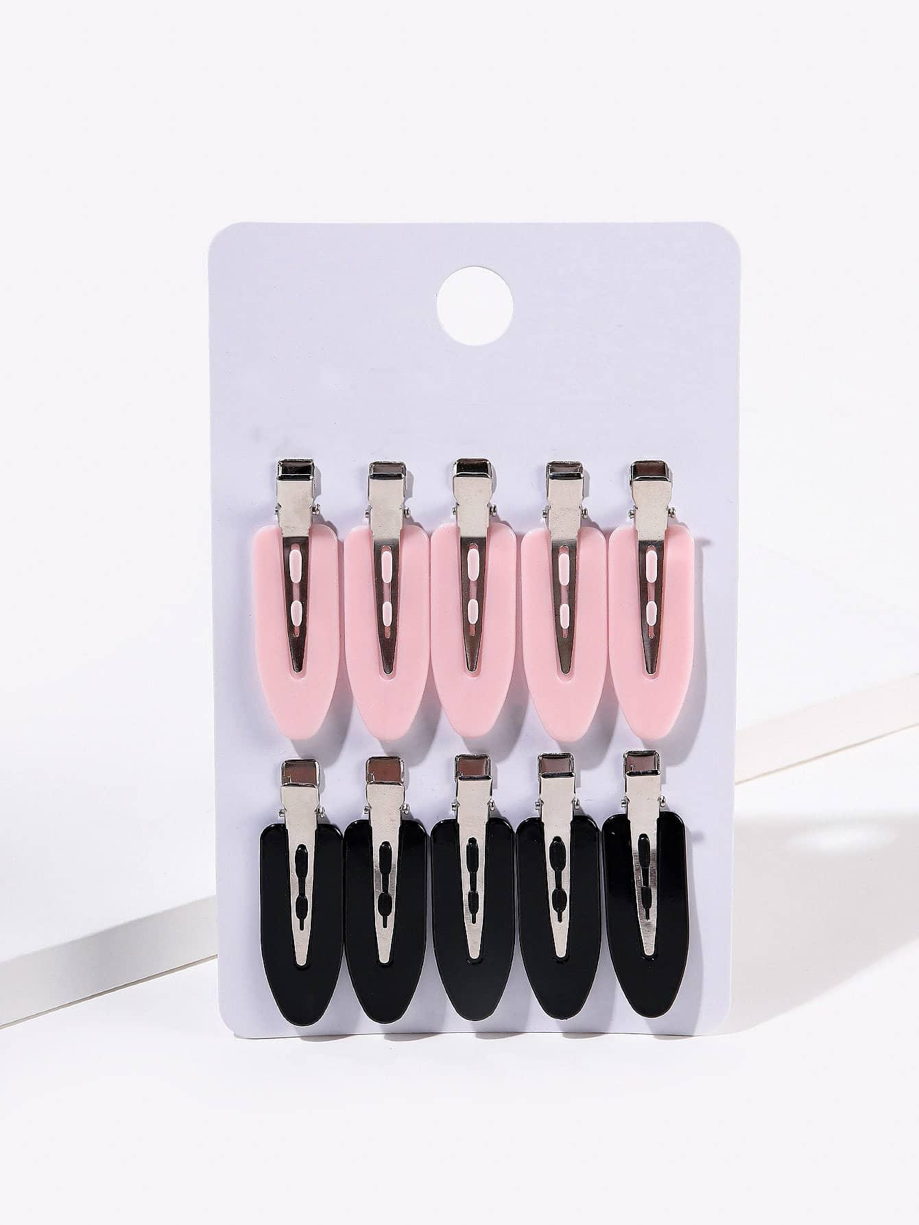 

10Pcs No Bend Seamless Hair Clips Side Bangs Fixing Barrettes Makeup Washing Face Hair Styling Pins for Women