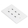 6 Port USB Receptacle Outlet Type C USB Outlet Wall Wide Applicability USB Outlet Plug for Business Office