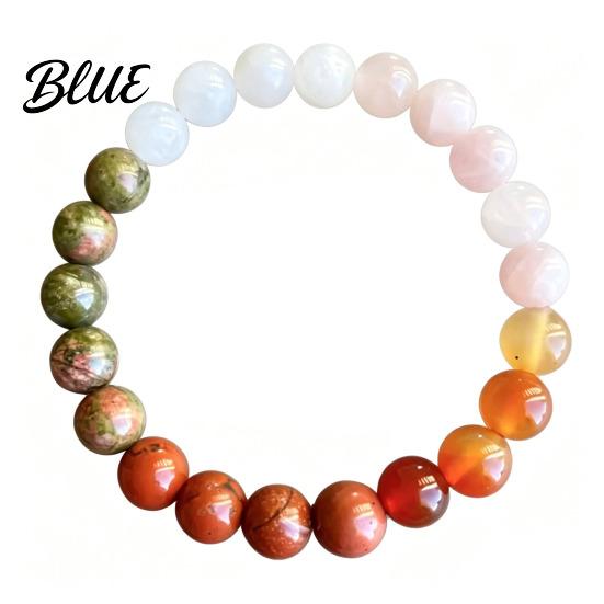Elegant Simple Bracelet Natural Stone Beaded Bracelets Semi-Precious Gemstones Wear-resistant