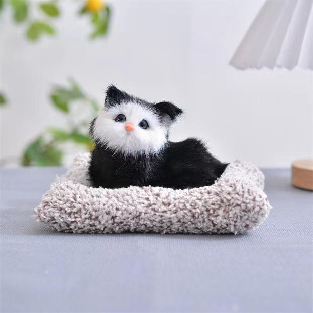Adorable Cat Figurine with Bell - Perfect Birthday Gift for Girlfriends, Kids, and Cat Lovers