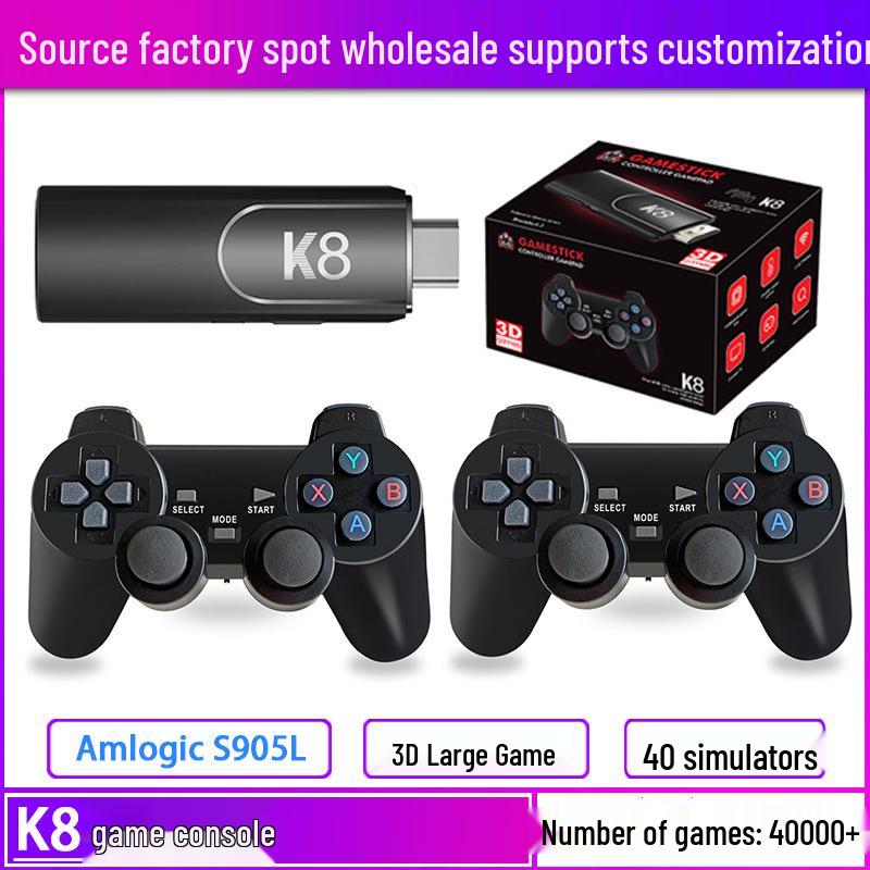 K8 3D Ретро игровая консоль с HD беспроводным контроллером