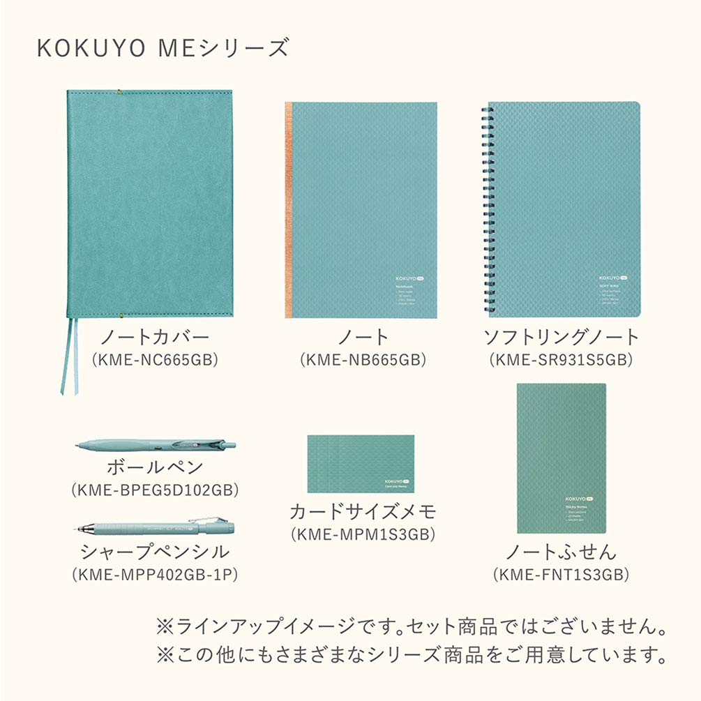 KOKUYO Notebook ME 70 Sheets B Ruled A5 Blue KME-NB665GB SMOKY SKY