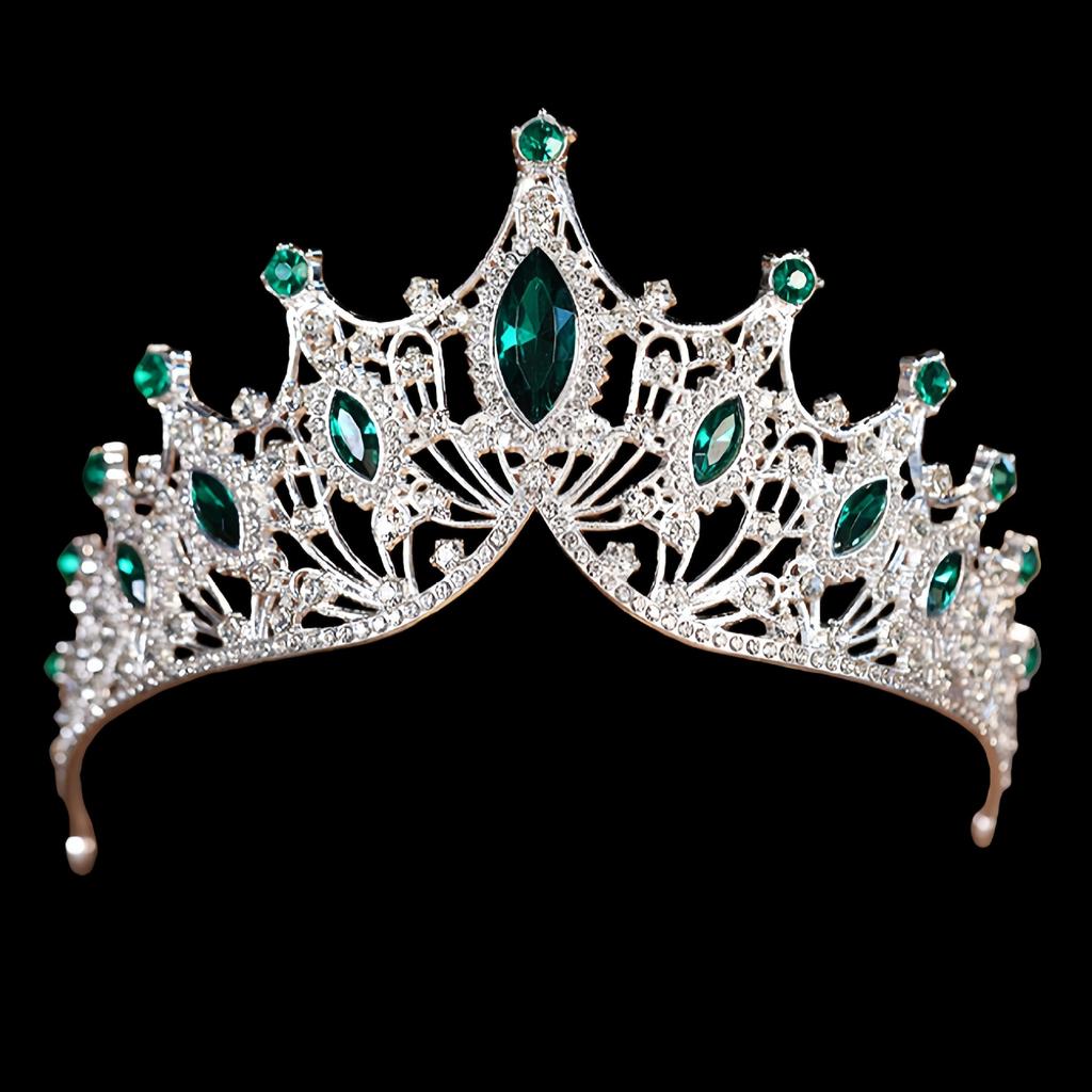 Europäische und Amerikanische Brautkrone Kopfschmuck Augenform Barock Luxus Passend zum Hochzeitskleid Krone Brautkrone