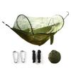 Camping Hammock With Mosquito Gnats Net Breathable Lightweight Portable Single Hammock With Tree Straps Indoor Outdoor Hammock