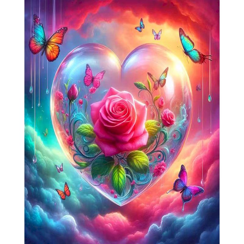 5D DIY Diamond Painting Flowers Full Diamond Mosaic Embroidery Picture Rhinestones Cross Stitch Kit Art Home Decor